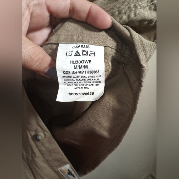 Wrangler Tan Button-Up Shirt - Picture 4 of 11